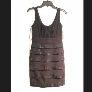 Black Dress with Sequins - Shelli Segal